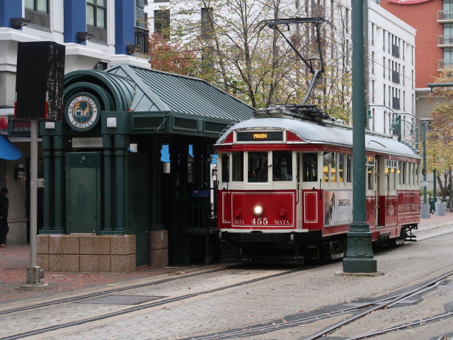 Main Street Line in South Court Station in Memphis (15. Nov.)