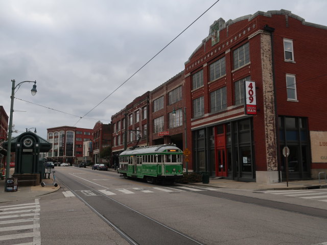 Main Street Line in der Huling Station in Memphis (15. Nov.)