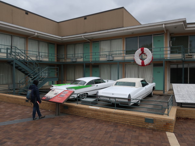 Sabine beim National Civil Rights Museum in Memphis (15. Nov.)