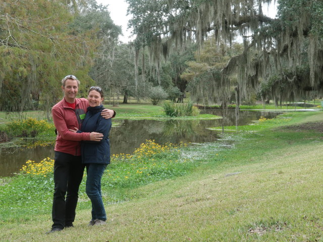 Ich und Sabine in den Jungle Gardens auf Avery Island (18. Nov.)