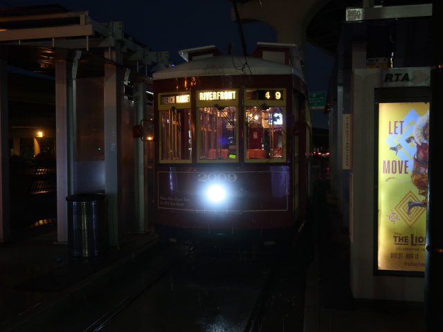 Union Passenger Terminal Station der Rampart-St. Claude Streetcar Line in New Orleans (19. Nov.)