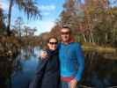 Sabine und ich am Wakulla River im Wakulla Springs State Park (23. Nov.)