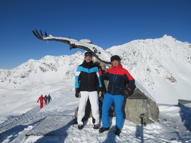 Frank und ich am Masnerkopf, 2.828 m (17. Dez.)