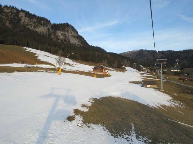 Talabfahrt Tauplitz Ort von der Tauplitzbahn I aus