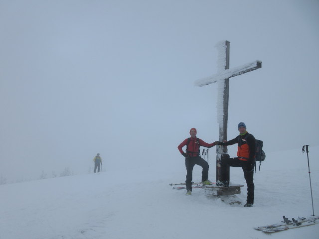 Ich und Frank am Trattberg, 1.757 m