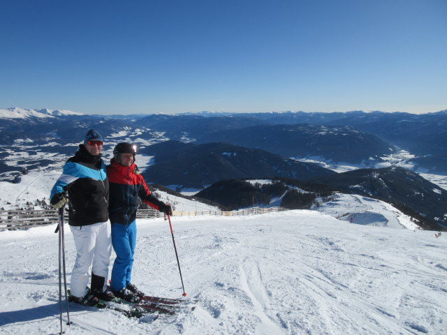 Frank und ich auf der Panoramaabfahrt
