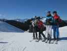 Larissa, Melanie, Frank und ich auf der Taubenkogelpiste West