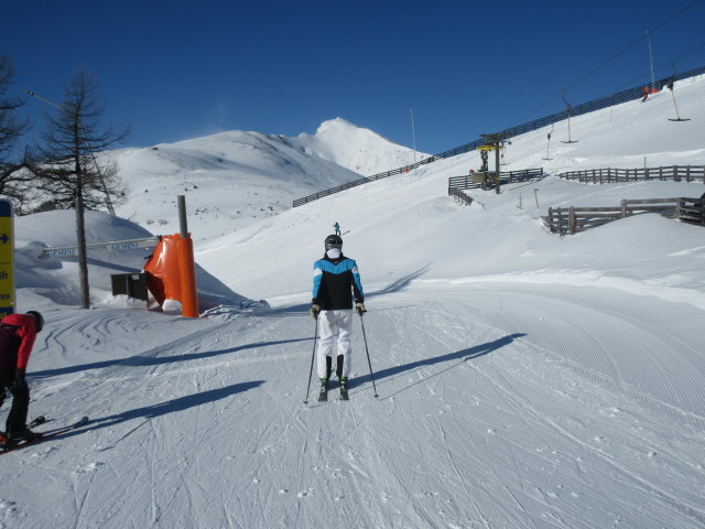 Melanie und Frank auf der Freibergpiste Süd