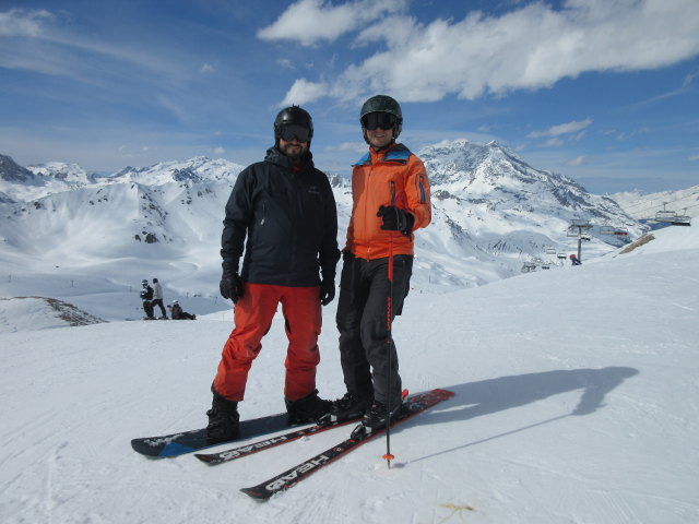 Markus und ich auf der Piste Diebold (18. März)