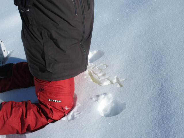 Markus neben der Piste Prariond (20. März)