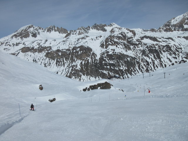 Markus auf der Piste Pyramides (21. März)