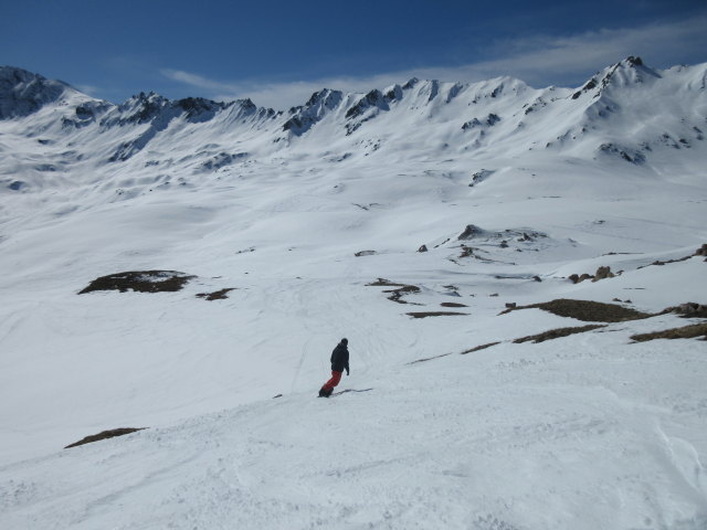 Markus zwischen Telesiege Grand Pre und Le Manchet (22. März)