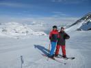 Ich und Markus auf der Piste Plan Millet (19. März)