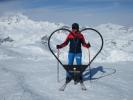 Ich bei der Bergstation des Telesiege Glacier, 2.805 m (19. März)