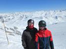 Markus und ich auf der Piste Glacier (20. März)