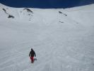 Markus auf der Piste Envers Campanules (20. März)