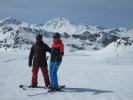 Markus und ich auf der Piste Cascade (21. März)