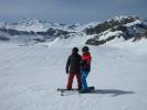 Markus und ich auf der Piste Aiguille Pers (21. März)