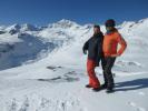 Markus und ich bei der Bergstation des Telesiege Grand Pre, 2.715 m (22. März)