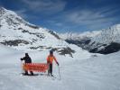 Markus und ich auf der Piste Sache (22. März)