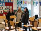 Cornelia, Alexandra und Isabella in der Volksschule Klenaugasse