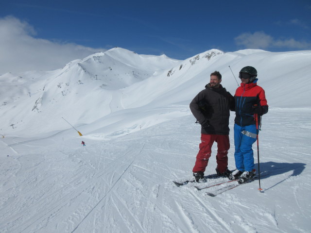 Markus und ich auf der Piste 71 (17. Apr.)