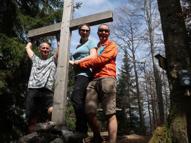 Frank, Sabine und ich am Wetterkogel, 1.115 m