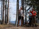 Frank, Sabine und ich am Hischkogel, 1.078 m