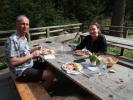 Frank und Sabine bei der Amstettner Hütte, 922 m