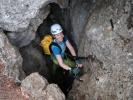 Frauenlucke-Klettersteig: Romana im Ausstieg