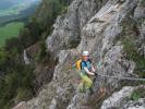 Matthias-Prinner-Klettersteig: Romana zwischen Seilbrücke und Ausstiegswand