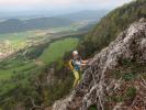 Matthias-Prinner-Klettersteig: Romana zwischen Seilbrücke und Ausstiegswand