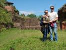 Sabine und ich in der Festungsruine Hohenburg in Homburg (18. Mai)