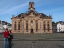 Ich und Sabine bei der Ludwigskirche in Saarbrücken (19. Mai)