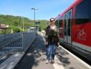 Sabine im Bahnhof Blieskastel-Lautzkirchen, 220 m (19. Mai)