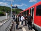 Sabine im Bahnhof Blieskastel-Lautzkirchen, 220 m (19. Mai)