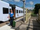 Sabine im Bahnhof Merzig Stadtmitte (20. Mai)