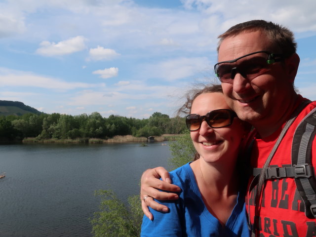 Sabine und ich im Haff Réimech (20. Mai)