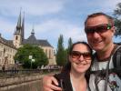 Sabine und ich bei der Kathedral Notre-Dame in Lëtzebuerg (21. Mai)