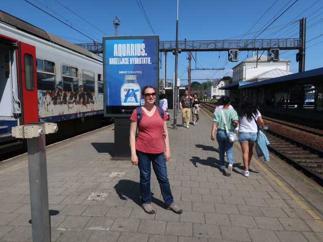 Sabine in der Station Lier (27. Mai)