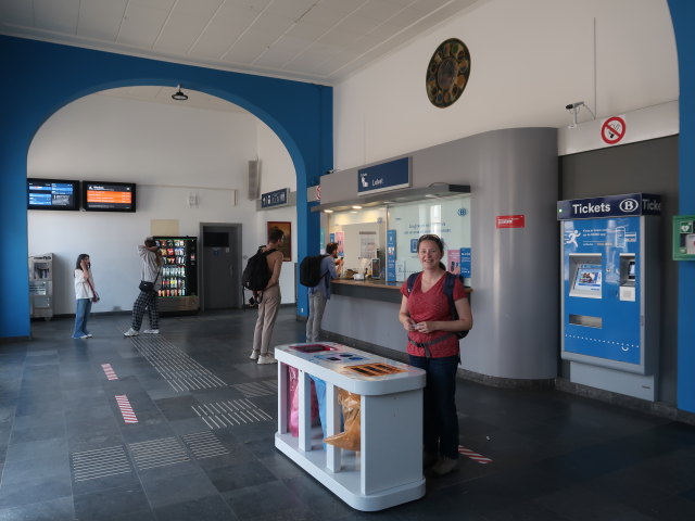 Sabine in der Station Lier (27. Mai)