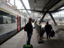 Sabine im Gare de Liège-Saint-Lambert (22. Mai)