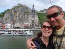 Sabine und ich bei der Pont Charles de Gaulle in Dinant (23. Mai)