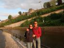 Sabine und ich am Quai des Joghiers in Namur (23. Mai)