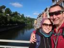 Sabine und ich auf der Pont du Musée in Namur (24. Mai)