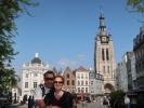 Ich und Sabine am Grote Markt in Kortrijk (25. Mai)