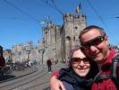 Sabine und ich bei der Gravensteen in Gent (26. Mai)