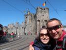 Sabine und ich bei der Gravensteen in Gent (26. Mai)