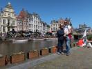 Sabine und ich am Graslei in Gent (26. Mai)