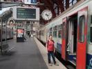 Sabine in der Station Antwerpen-Centraal (27. Mai)